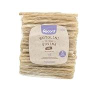 Record 100 bastoncini per cani fini. Rotolini per Cani in Pelle Bovina. Masticativi per Cani, Confezione da 100pz in plastica termoretratta. Lunghezza 13cm e 4g di peso cadauno cani di taglia piccola.
