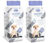 Record Assorbipiù Traverse Cani ai Carboni Attivi USA e Getta per Cani. Extra assorbenza. Tappetini igienici per Cani 60x60cm. Confezione 40 pz. Monouso, Antistrappo e Antiodore. Cani Taglia Media