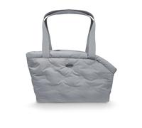 Record - Borsa per Cani e Gatti Sofi. Trasportino impermeabile, imbottito. Borsa per Cani con guinzaglio di sicurezza e fondo rimovibile.Fino a 6 kg | Grigio, 37 x 17 x 26 cm