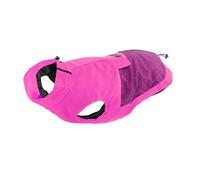 Record - Cappottino Impermeabile Antivento per Cani Confortevole, con Elastici per Zampe e Aderenza Collo Regolabili |S, Fucsia, Lunghezza dorso 35 cm