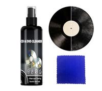 Record Cleaner Kit, 120ml Music Album Dust Removal Spray With Soft Cleaning Cloth And Anti Static Formula, Vinyl Record Cleaning Agent For Home Audio Care Gift For Family Friends Coworkers Mom Dad
