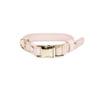 Record - Collare per Cani London- Realizzato in Similpelle - Con Fibbia in Metallo e Anello d’Aggancio in Metallo - Taglia XXS - 1,5 cm - Circonferenza 22-30 cm - Colore Rosa