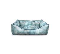 Record - Cuccia per Cani e Gatti Cozy Green in PET riciclato. Lettino imbottito per animali con base antiscivolo e cuscino estraibile. Cuscino rettangolare per cani e gatti | XS - 47 x 37 cm