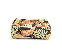 Record - Cuccia per Cani e Gatti Monstera in Cotone, Colore: Nero, 60x45x15h cm. Lettino imbottito per animali a rapida asciugatura, morbido e accogliente. Cuscino rettangolare per animali