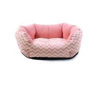Record - Cuccia Prime Nanne per Cuccioli. Lettino imbottito per cani e gatti cuccioli morbido e accogliente. Cuscino per cani e gatti |S - 60 x 50 x 20 cm, Rosa