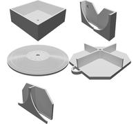 Record Display Wall Clock Mount for Vinyl Album Collection Decor