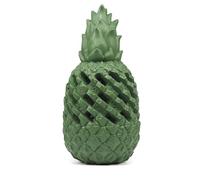 Record - Gioco per Cani Ananas Power in Gomma Naturale Biodegradabile - Resistente, Stimola la Mente e Favorisce l'Igiene Dentale, con Spazio per Snack | 8 x 16 cm