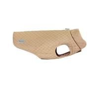 Record - Impermeabile per Cani Brandy. Cappotto con chiusura con Velcro ed Elastici Regolabili per Zampe. Cappottino invernale per cani caldo e comodo | Beige, L, Lunghezza dorso 45 cm