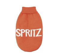 Record - Maglioncino per Cani Cocktail. Maglione per Cani Morbido a Collo Alto con Passagamba Elasticizzato, Ricamato con scritta 'Spritz' |S, Lunghezza dorso 35 cm