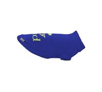 Record - Maglioncino per Cani I Love. Maglione per Cani Collo Alto, Tinta Unita con Scritta sul Dorso "I love my Dad", Foro Guinzaglio e Passanti Zampe Posteriori | Blu, XXS - Lunghezza dorso 25 cm
