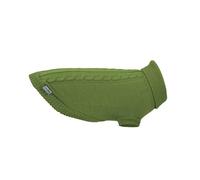 Record - Maglioncino per Cani Willy. Maglione Collo Alto, Motivo a Treccia, Foro Guinzaglio e Passagamba Elasticizzato. | Verde, XXS - Lunghezza dorso 25 cm