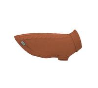 Record - Maglioncino per Cani Willy. Maglione Collo Alto, Motivo a Treccia, Foro Guinzaglio e Passagamba Elasticizzato. | Marrone, XL - Lunghezza dorso 50 cm