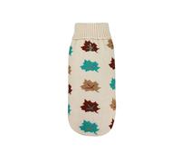 Record - Maglioncino per Cani Woods a Collo Alto, Lunghezza Dorso 50cm. Maglione Caldo per Cani con la Fantasia Autunnale per un Comfort Ottimale e Stile Elegante| Beige, XL