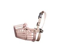 Record - Museruola per Cani - Realizzata in Plastica con Cinturino Regolabile in Nylon - Pratica Clip di Chiusura in Plastica - Taglia 3XL - Colore Beige