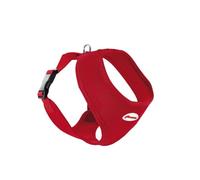 Record - Pettorina Fast Dog - Realizzata in Nylon Morbido, Flessibile e Traspirante - Aggancio per Guinzaglio in Metallo - Colore Rosso - Taglia XS - Circonferenza 23-28 cm