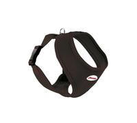 Record - Pettorina Fast Dog - Realizzata in Nylon Morbido, Flessibile e Traspirante - Aggancio per Guinzaglio in Metallo - Colore Nero - Taglia XS - Circonferenza 23-28 cm