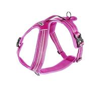 Record - Pettorina per Cani Action Alpi - Colore Fucsia - Taglia XS - Materiale: Nylon Intrecciato con Bande Riflettenti 3M ScotchLite - Circonferenza 43-49 cm