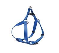 Record - Pettorina per Cani - Realizzata in Morbido Nylon - Dotata di Aggancio Rapido sul Dorso - Doppio Anello di Aggancio in Metallo - Colore Blu - Taglia XL - Circonferenza 56-81 cm