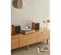RECORD PLAYER PRO - Giradischi Con 2 Altoparlanti Esterni, Bluetooth E Uscita RCA Legno Chiaro