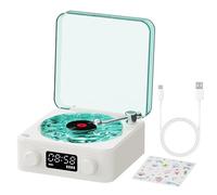 Record Player Smart, The Waves Turntables Record Player | Vintage Record Player, Elegance Tavoli da tavolo per registrazioni, decorazioni per la casa, salta senza problemi e le tracce senza problemi.