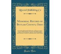 Record Publishing Co Memorial Record of Butler County, Ohio (Copertina rigida)