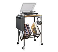 Record Rack | Supporto per piastre a 2 scomparti - Supporto per pannelli acustici per soggiorno, studio, camera da letto, angolo di lavoro, collezione