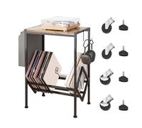 Record Rack | Tavola per macchine a doppio piano | Album musicali Espositore per la casa con custodia per soggiorno, studio, camera da letto