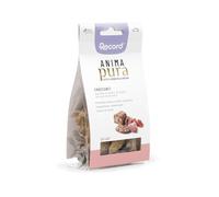 Record - Snack Senza Glutine Anima Pura per Cani, 100% Naturali. Biscotti Naturali Cotti al Forno al gusto di Maiale e Cuori di Pollo, Made in Italy |75 g