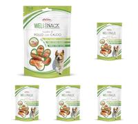 Record Welisnack Involtini al gusto di Pollo. Deliziosi snack per cani senza conservanti e coloranti. Bocconcini per cani 100% Naturali, senza zuccheri aggiunti. Confezione richiudibile da 75g