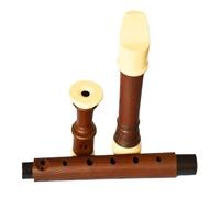 recorder, Flauto dolce soprano germanico a 8 fori in chiave C, strumento a fiato verticale