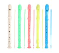 recorder, Flauto dolce soprano in plastica colorata a 8 fori da 5 pezzi for strumenti musicali educativi for principianti