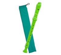 Recorder Workshop 301 - Flauto dolce soprano, kit da 3 pezzi con custodia in tessuto e scovolino, colori vivaci Ukulele soprano Verde
