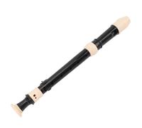 Recorders Soprano a 8 for bambini e adulti, ABS nero, smontabile e asta per la pulizia