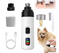 Recortador de Uñas Sin Dolor, Amoladora Calma para Uñas de Perros, Amoladora Profesional Eléctrica Silenciosa para Uñas, Recortador Rechargeable (A)