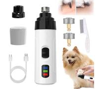 Recortador de Uñas Sin Dolor, Amoladora Calma para Uñas de Perros, Amoladora Profesional Eléctrica Silenciosa para Uñas, Recortador Rechargeable (B)