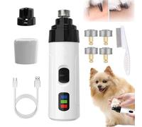 Recortador de Uñas Sin Dolor, Amoladora Calma para Uñas de Perros, Amoladora Profesional Eléctrica Silenciosa para Uñas, Recortador Rechargeable (D)