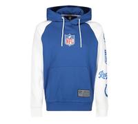 Recovered - Felpa con cappuccio - Raglan Two Colour - NFL Colts for The Shoe Blue Regular Fit, Blu, XL