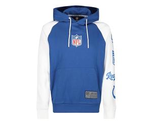 Recovered - Felpa con cappuccio - Raglan Two Colour - NFL Colts for The Shoe Blue Regular Fit, Blu, XL