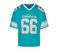 Recovered Miami Dolphins NFL Mesh Oversized Top Jersey Maglia Turchese