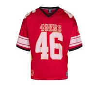 Recovered San Francisco 49ers NFL Mesh Oversized Top Jersey Maglia Rosso