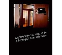 Recovering Para Are You Sure You Want to be a Paralegal? Read This F (Tascabile)