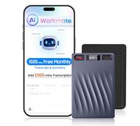 RECPOINT Registratore vocale AI, AI Note Taker con controllo APP e trascrizione e riepilogo, 150 lingue, cancellazione del rumore, 64 GB di memoria, dispositivo di presa Pocket Note Pro per riunioni