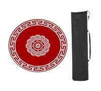 REcsdza piano da tavolo da poker, Mahjong Game Mat Anti Slip Noise Reduction(Red 2,33..46 * 33. 46in)