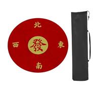 REcsdza piano da tavolo da poker, Mahjong Game Mat Anti Slip Noise Reduction(Red 3,29.52 * 29. 52in)