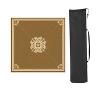 REcsdza piano da tavolo da poker, Mahjong table mat Tabletop Game Mats(Brown,70x70cm (27.55x27.55in))
