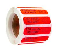 Rectal Use Only Stickers, Use First Stickers, Rectal Label Prank Stickers, Fluorescent Stickers, Adhesive Sticker, 500-pack for Multiple Uses Waterproof for Adults