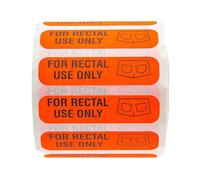 Rectal Use Only Stickers, Use First Stickers, Rectal Label Prank Stickers, Fluorescent Stickers, Adhesive Sticker, 500-pack for Multiple Uses Waterproof for Adults