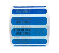 Rectal Use Only Stickers - Waterproof Prank Labels 500-Piece Roll | Coated paper with laminating film; water- adhesive; bold multicolor labels with clear text for easy application.