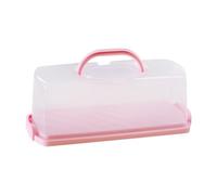 Rectangular Case -Bread Container, Cake Storage with Portable Handle, Loaf Keeper | Transporting Biscuits Kitchen Cookie Counter Top Bakery Cabinet Pastry Durable Easy Clean Convenient Practical