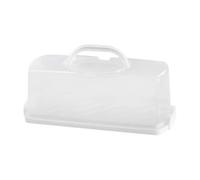 Rectangular Case -Bread Container, Cake Storage with Portable Handle, Loaf Keeper | Transporting Biscuits Kitchen Cookie Counter Top Bakery Cabinet Pastry Durable Easy Clean Convenient Practical